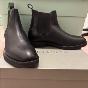 Allsaints Creed Black Chelsea Boots